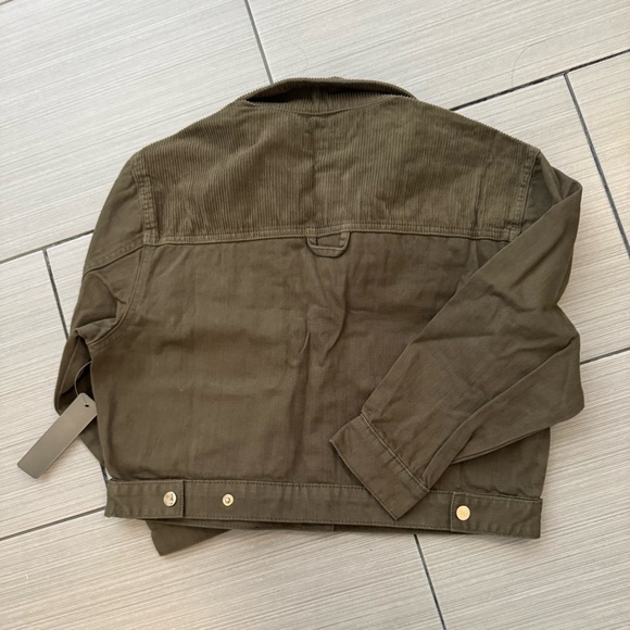 Tractr 🫐 Kids Girls Olive Jean Jacket - Picture 12 of 13